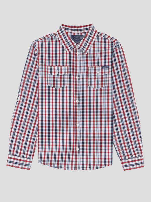Camisa Guess Kids Poplin Para Niño