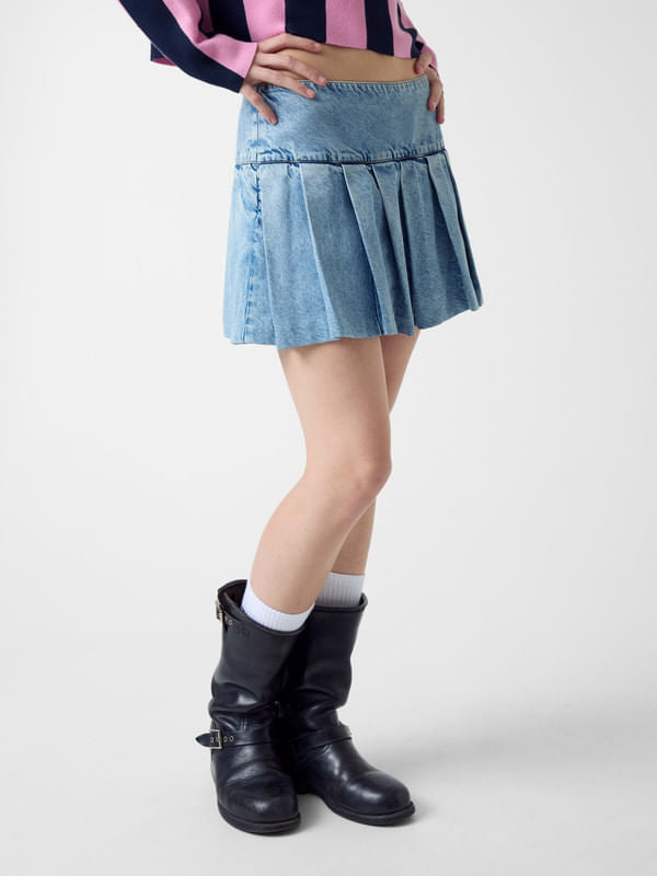 Falda Guess Tableada - Guess Jeans