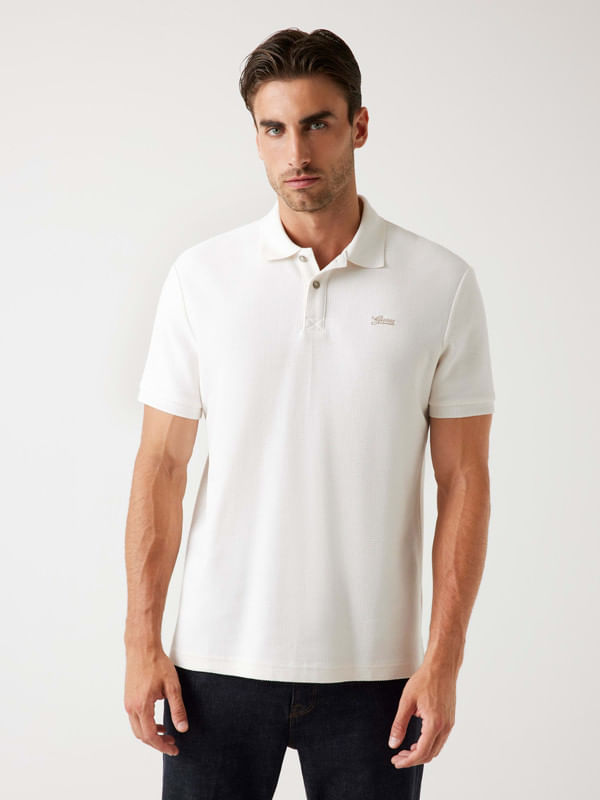 Playera Tipo Polo Guess Logo